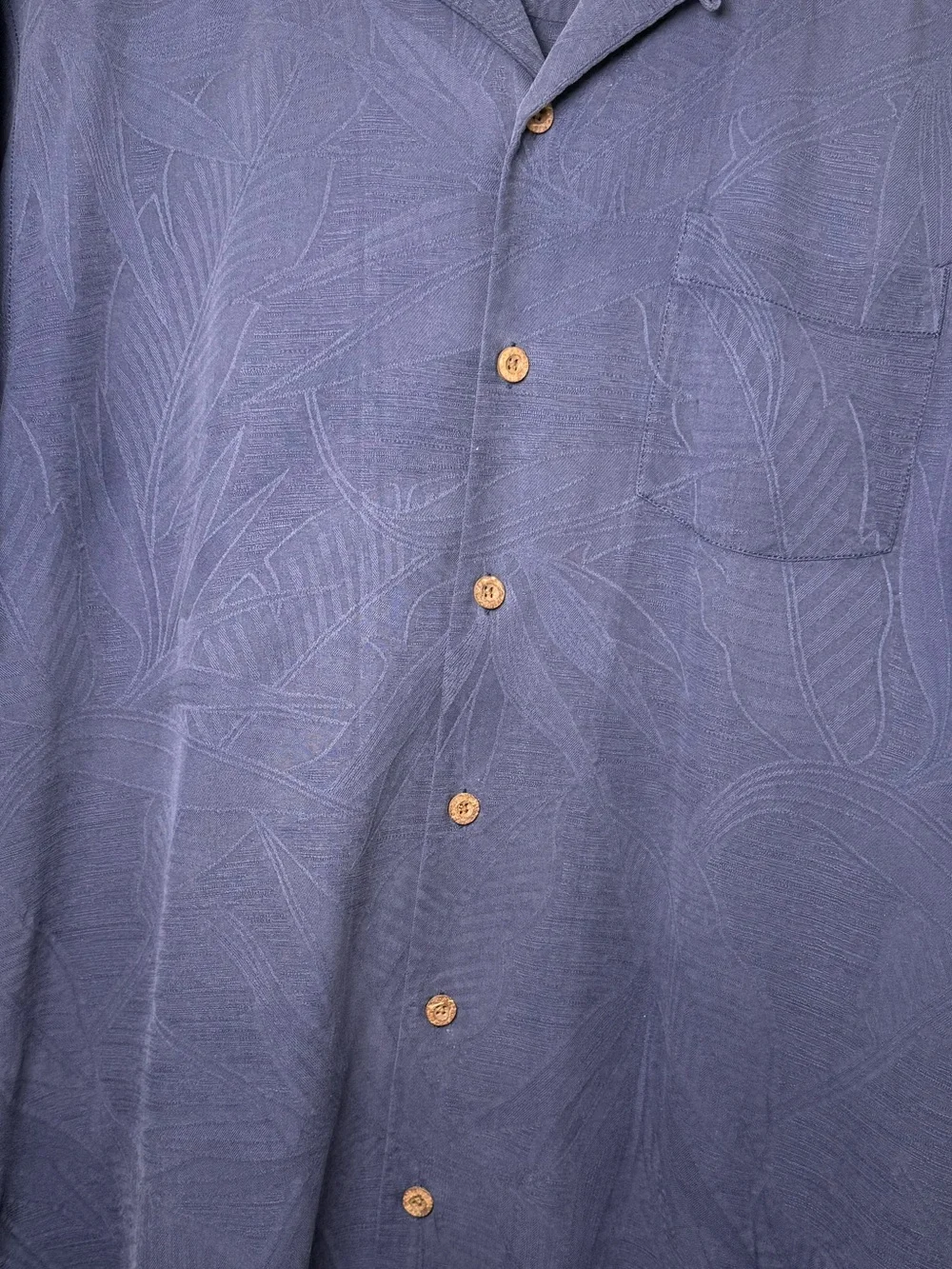 Tommy Bahama Silk Floral Navy Camp Shirt